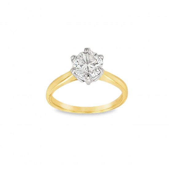 Pre Owned 18ct Diamond Solitaire Ring ZB139